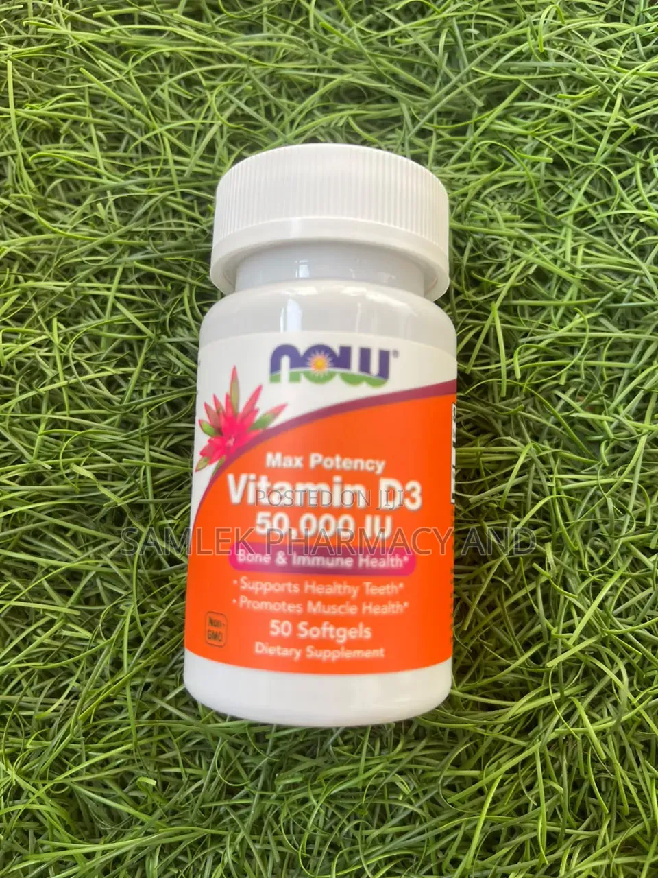 Now Foods Vitamin D3 50,000iu- 50softgel