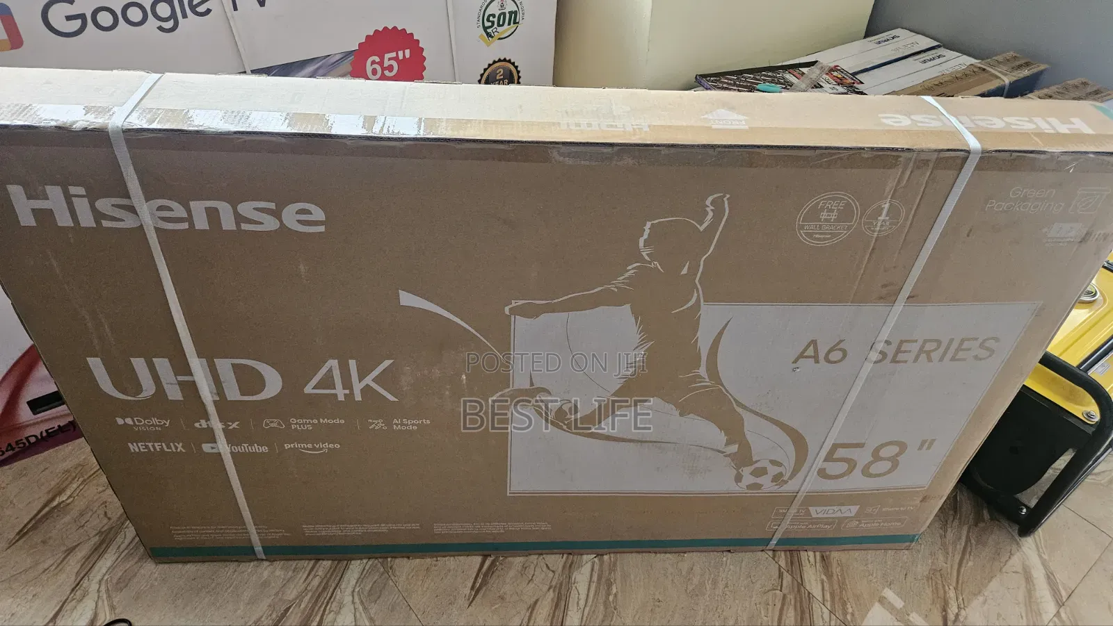 58" Hisense A6 Series Smart TV