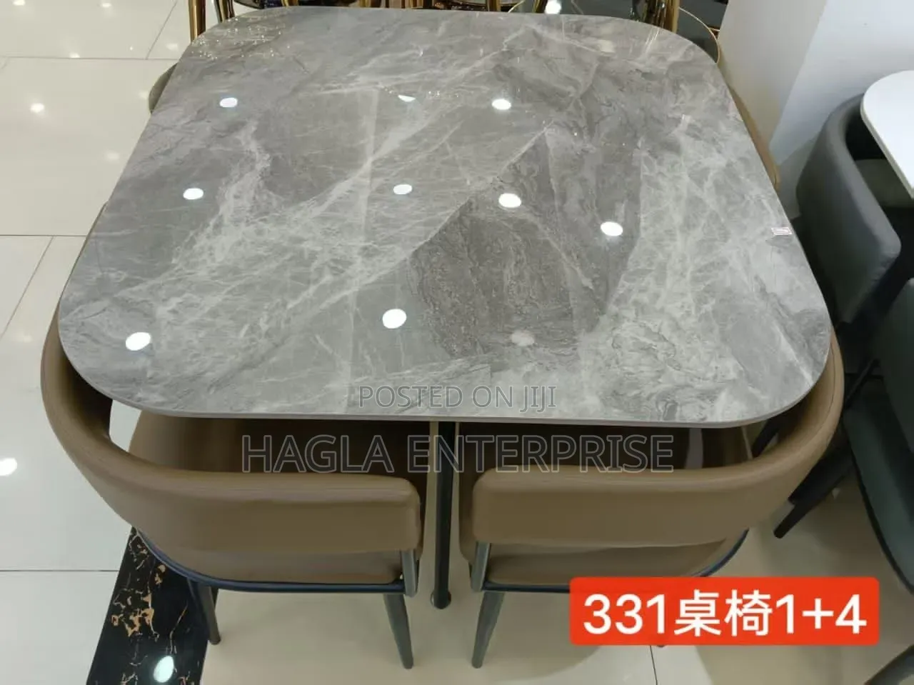 4 Seater Marble Dining Set