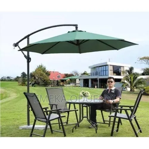 Outdoor Cantilever Large Umbrella - Green