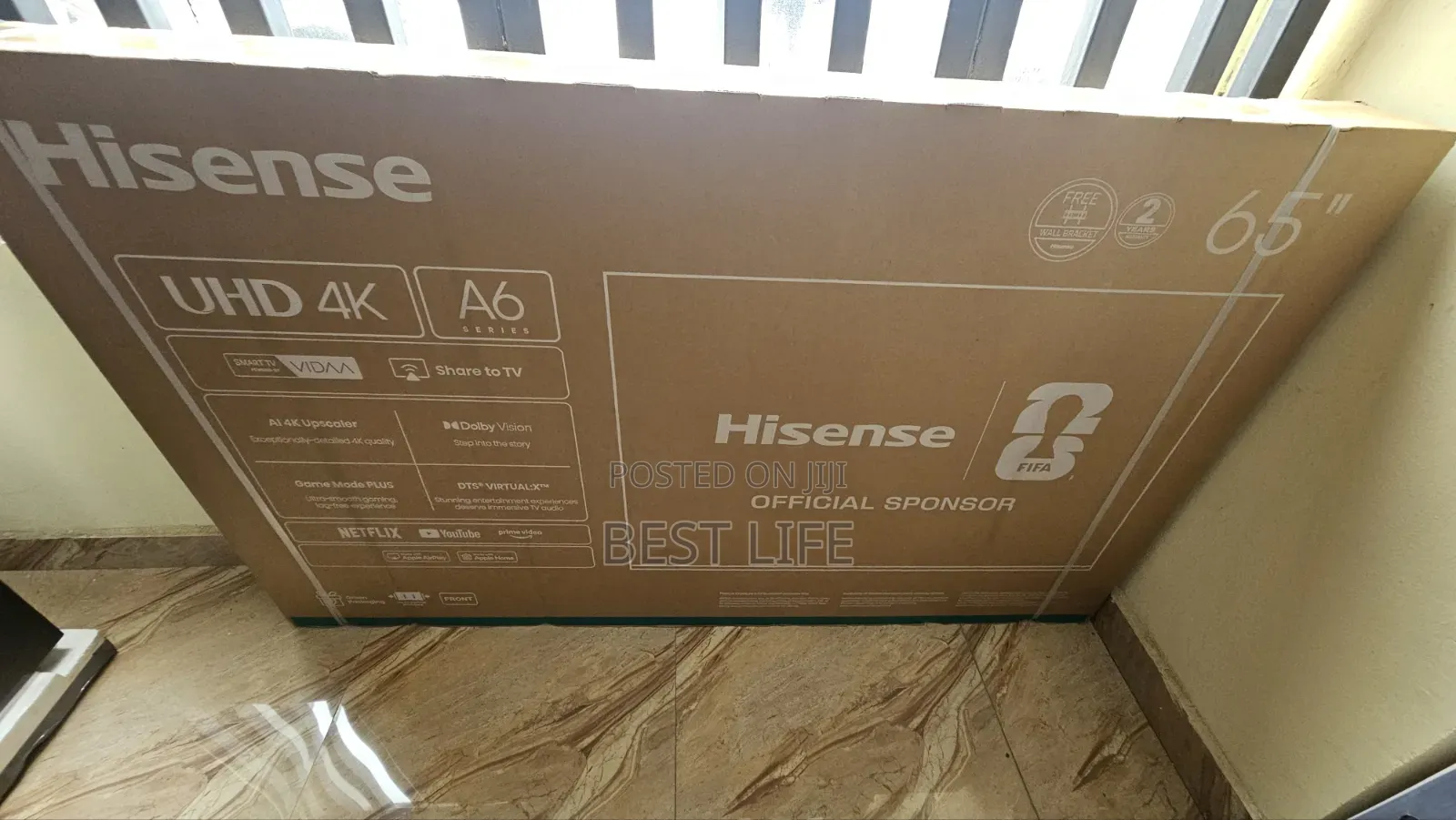 65" Hisense A6 Series Smart TV