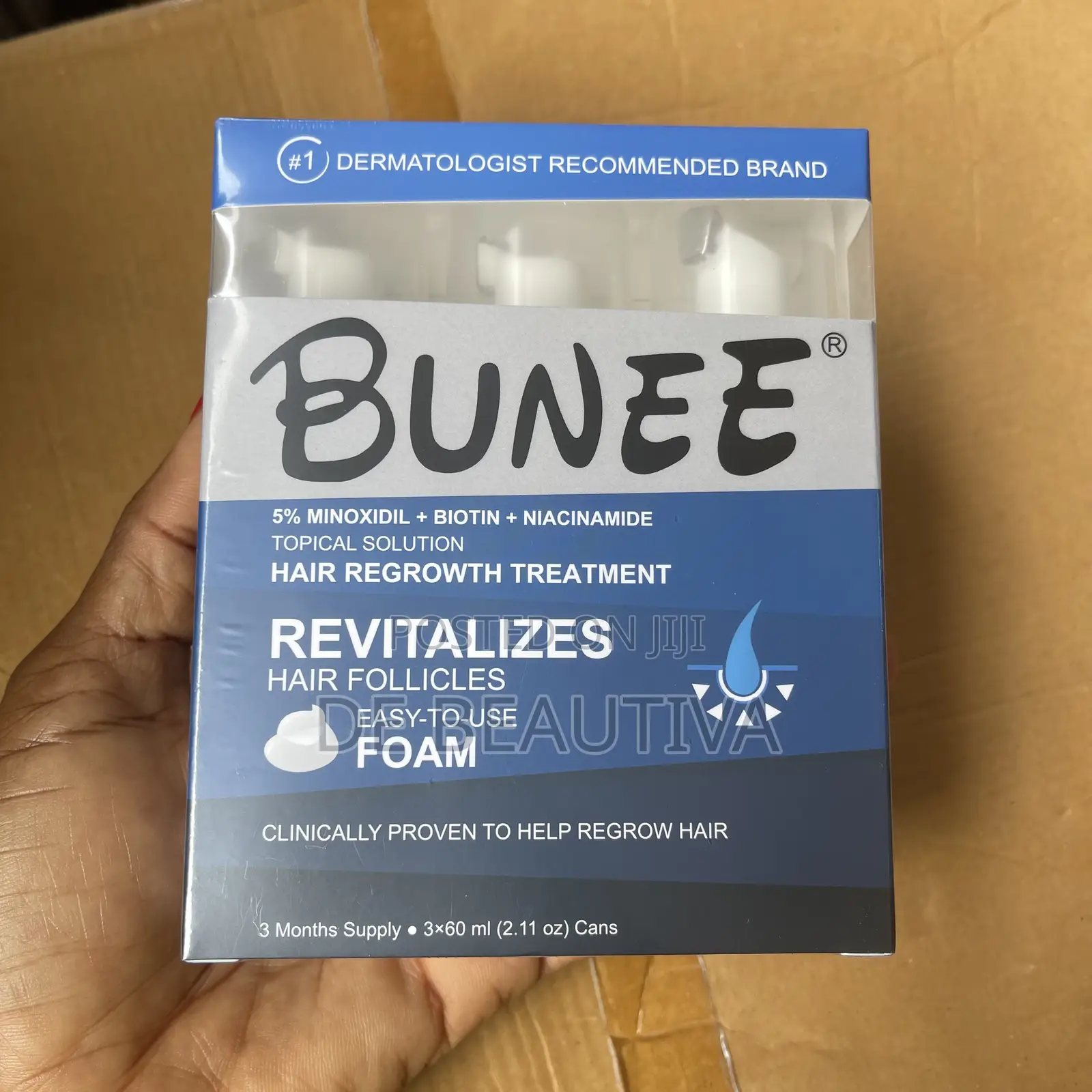 Bunee 5% Minoxidil Hair Regrowth Foam – Biotin Niacinamide