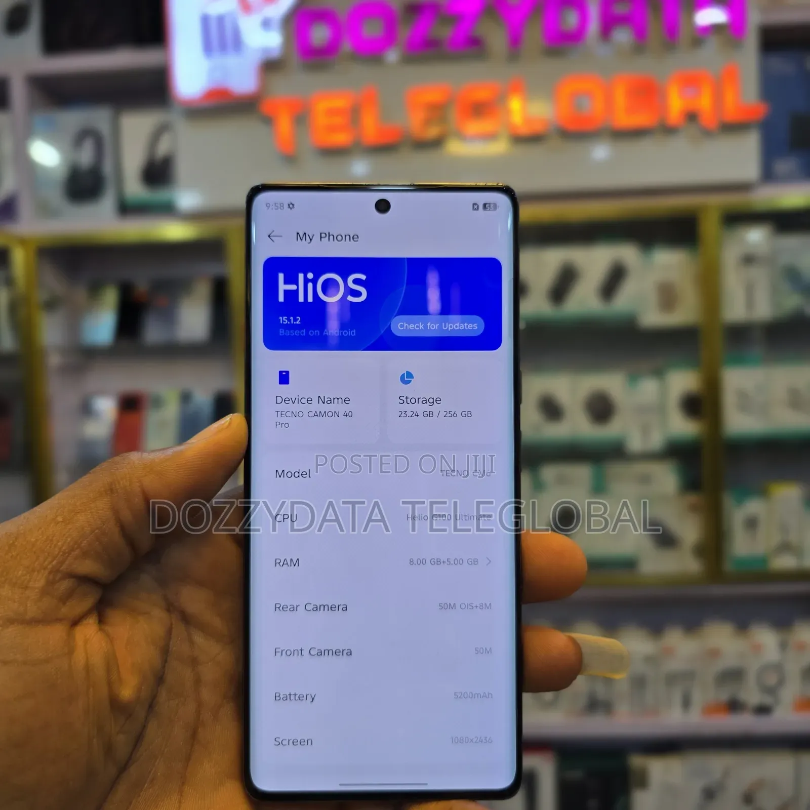 Tecno Camon 40 Pro 4G 256 GB Blue