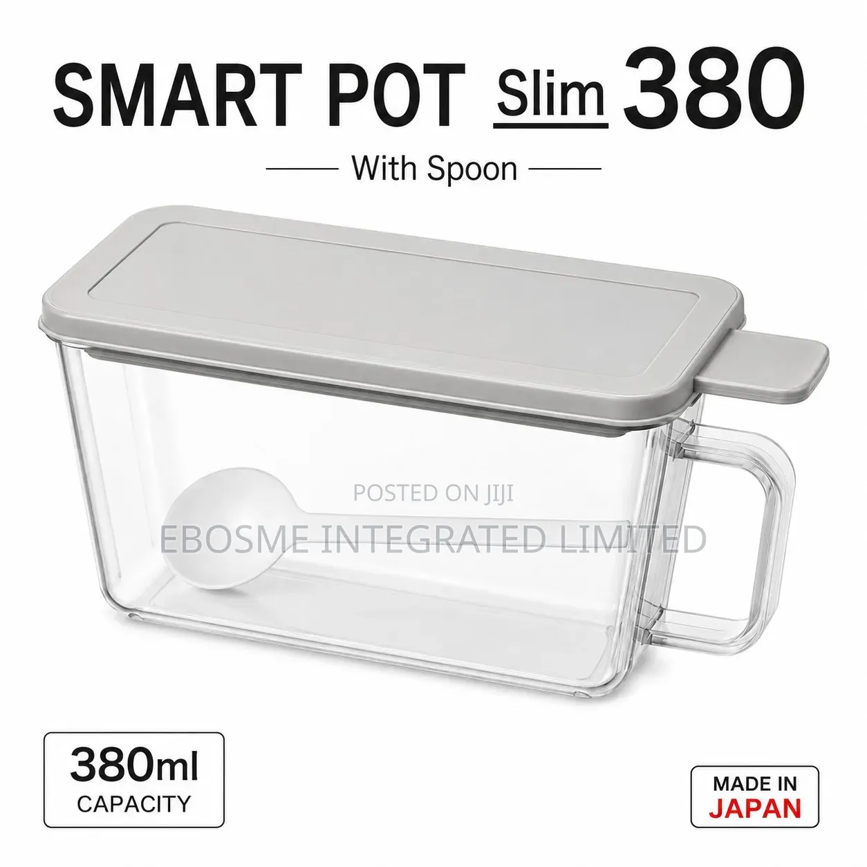 SMART POT Slim 380 Food Storage Container With Spoon (380ml)