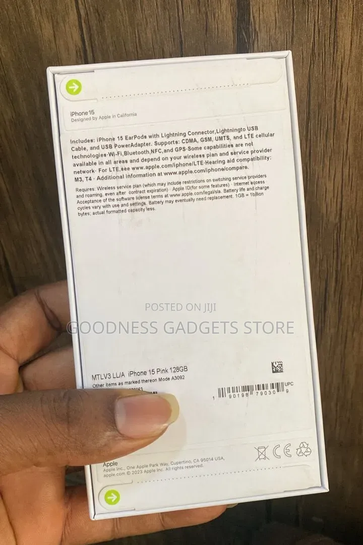 New Apple iPhone 15 128 GB Pink