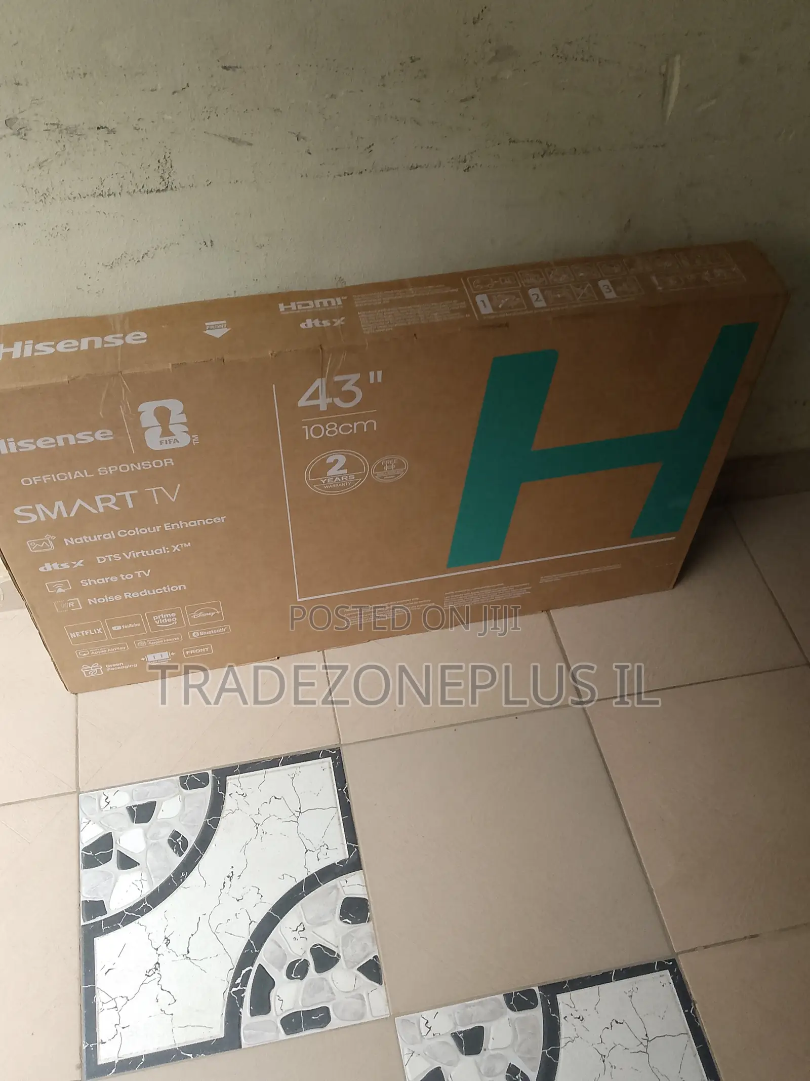 Hisense Smart 43 Inches TV With Slim Dezel Design
