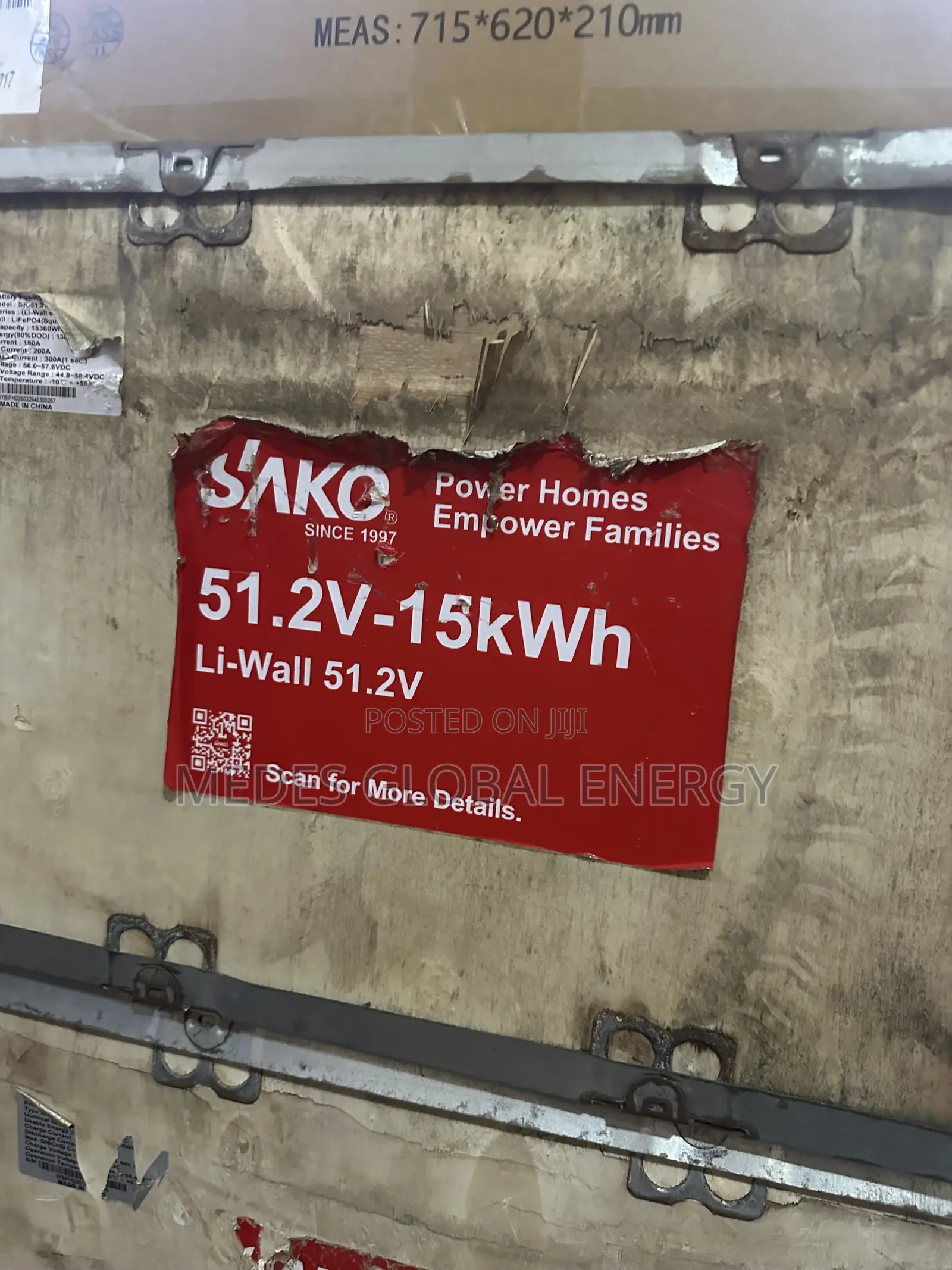 15kwh 51.2v SAKO Lithium Ion Battery