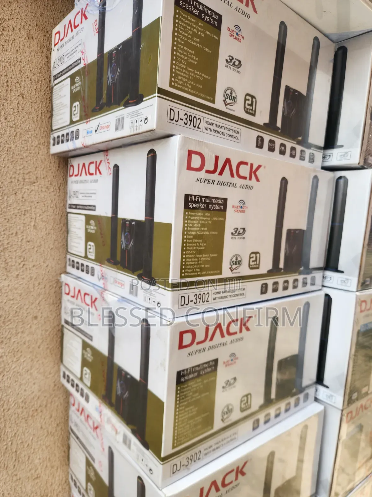 DJACK DJ-3902 60W Bluetooth Home Theater Speaker