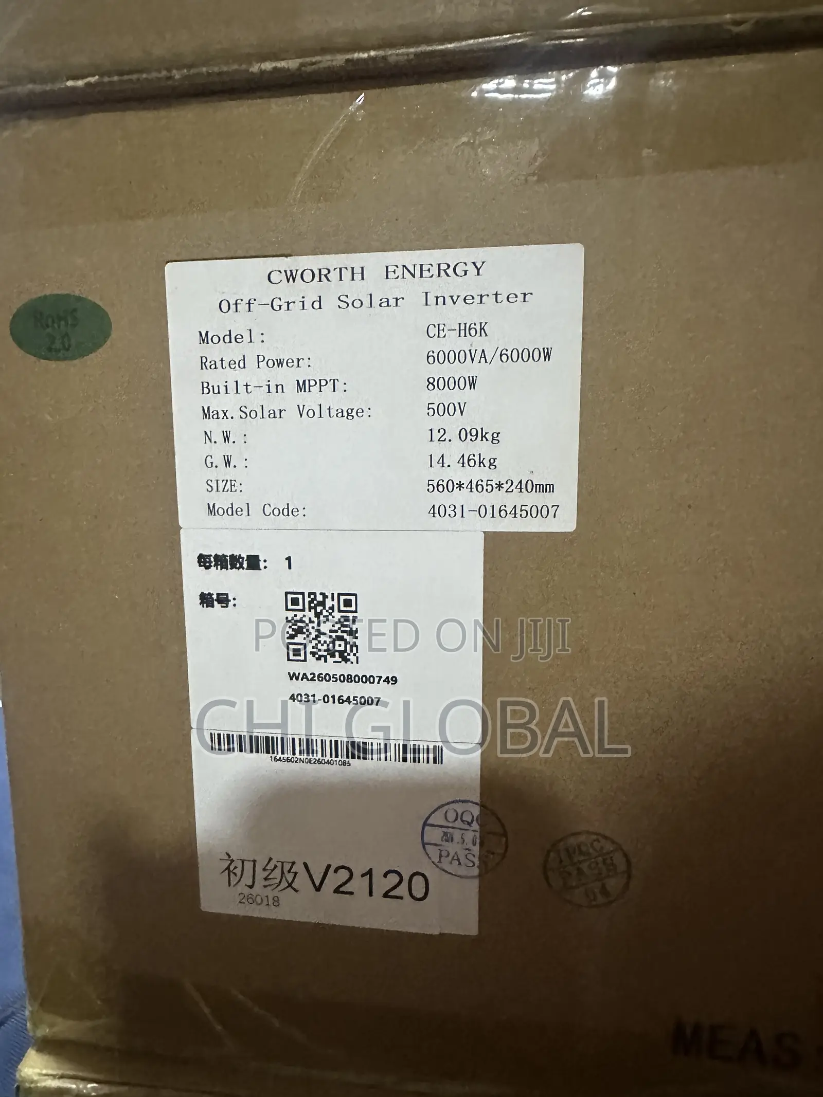 Cworth 6kva 48v Hybrid Inverter