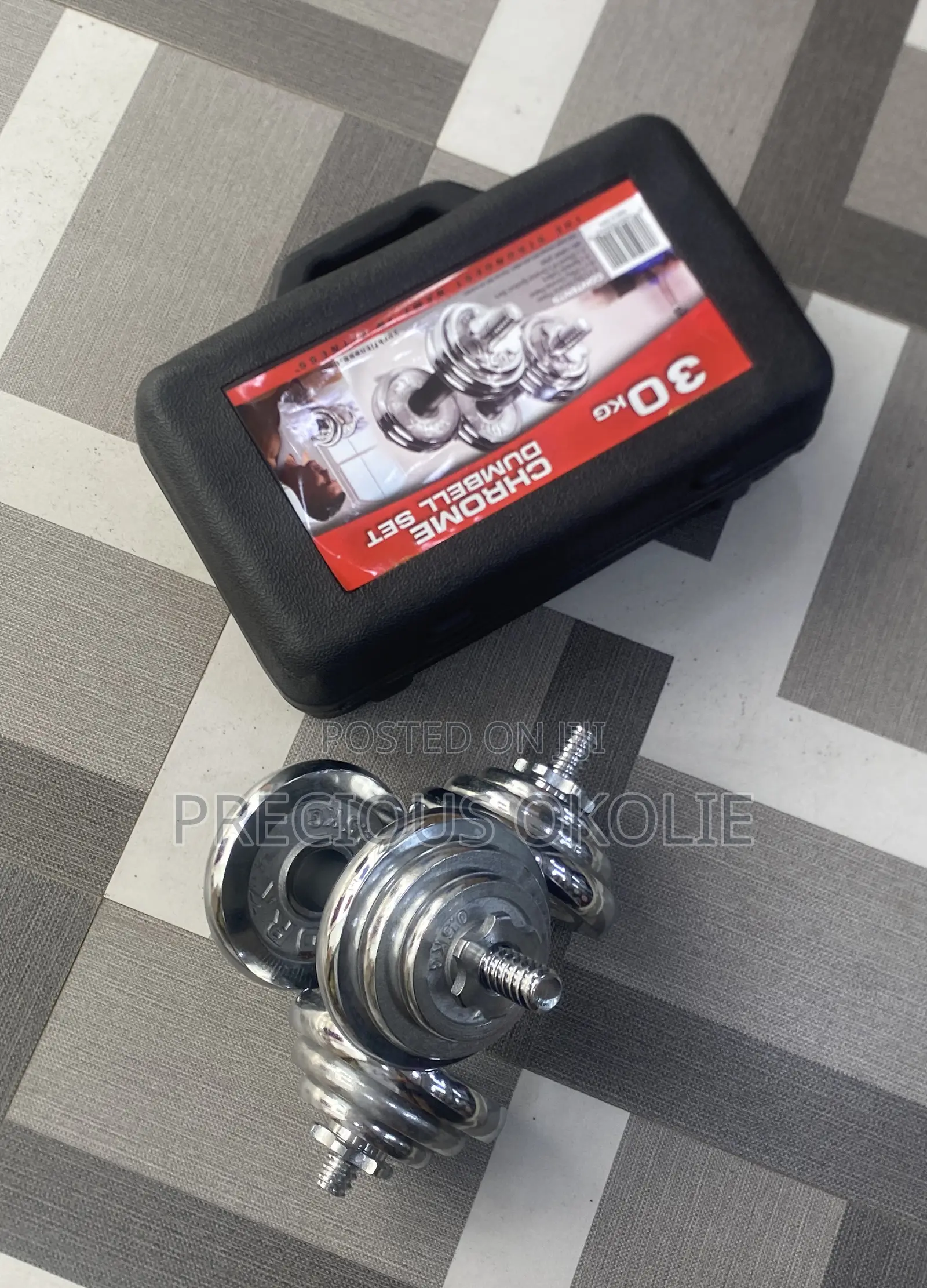 30kg Dumbbell With Extension Rod