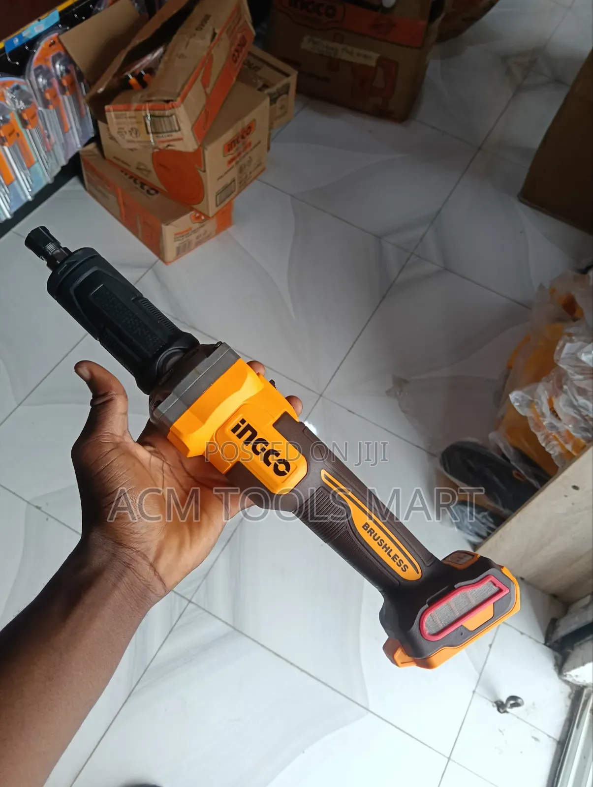 INGCO 20V Cordless Die Grinder – CDGLI20012 (Brushless, Bare Tool)