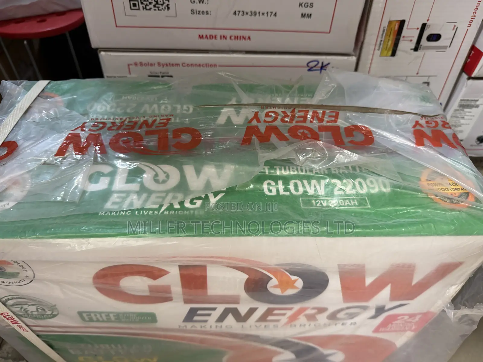 Glow Energy High Performance 220Ah Tubular Battery