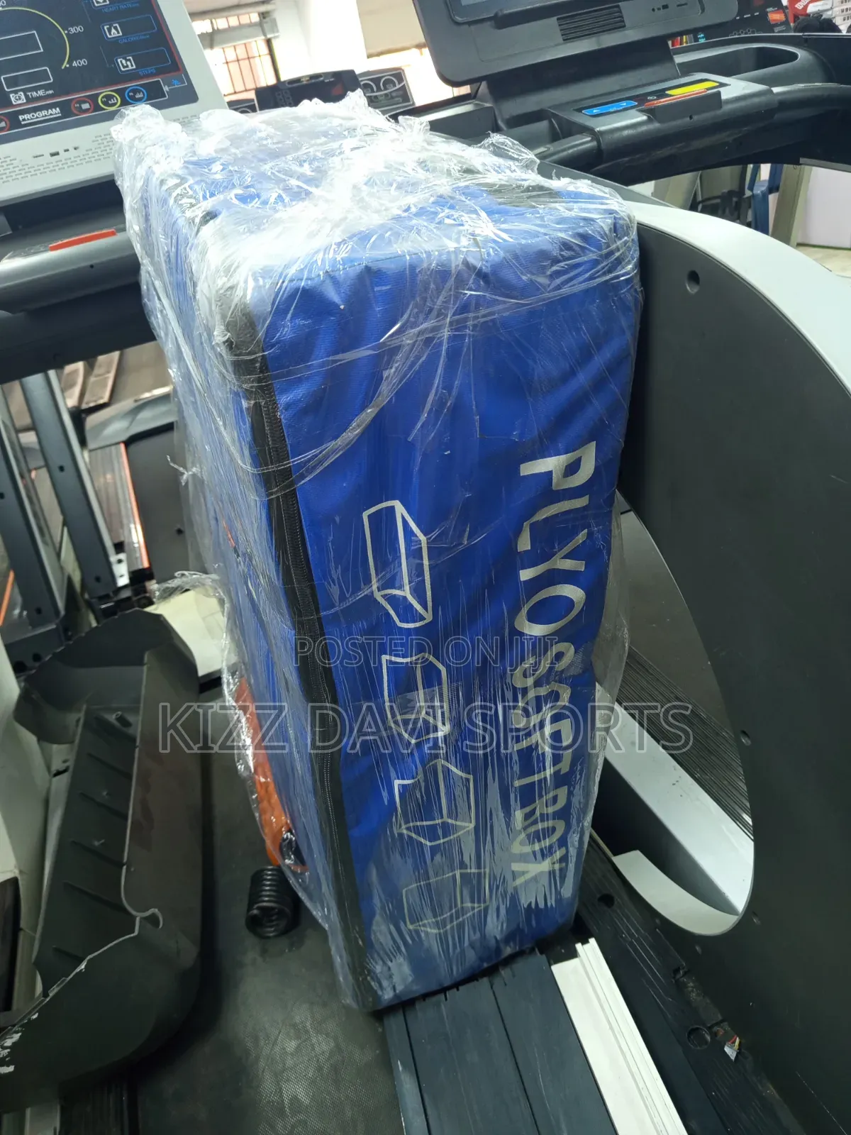 Plyometric Box (Jump Box) in a Gym.