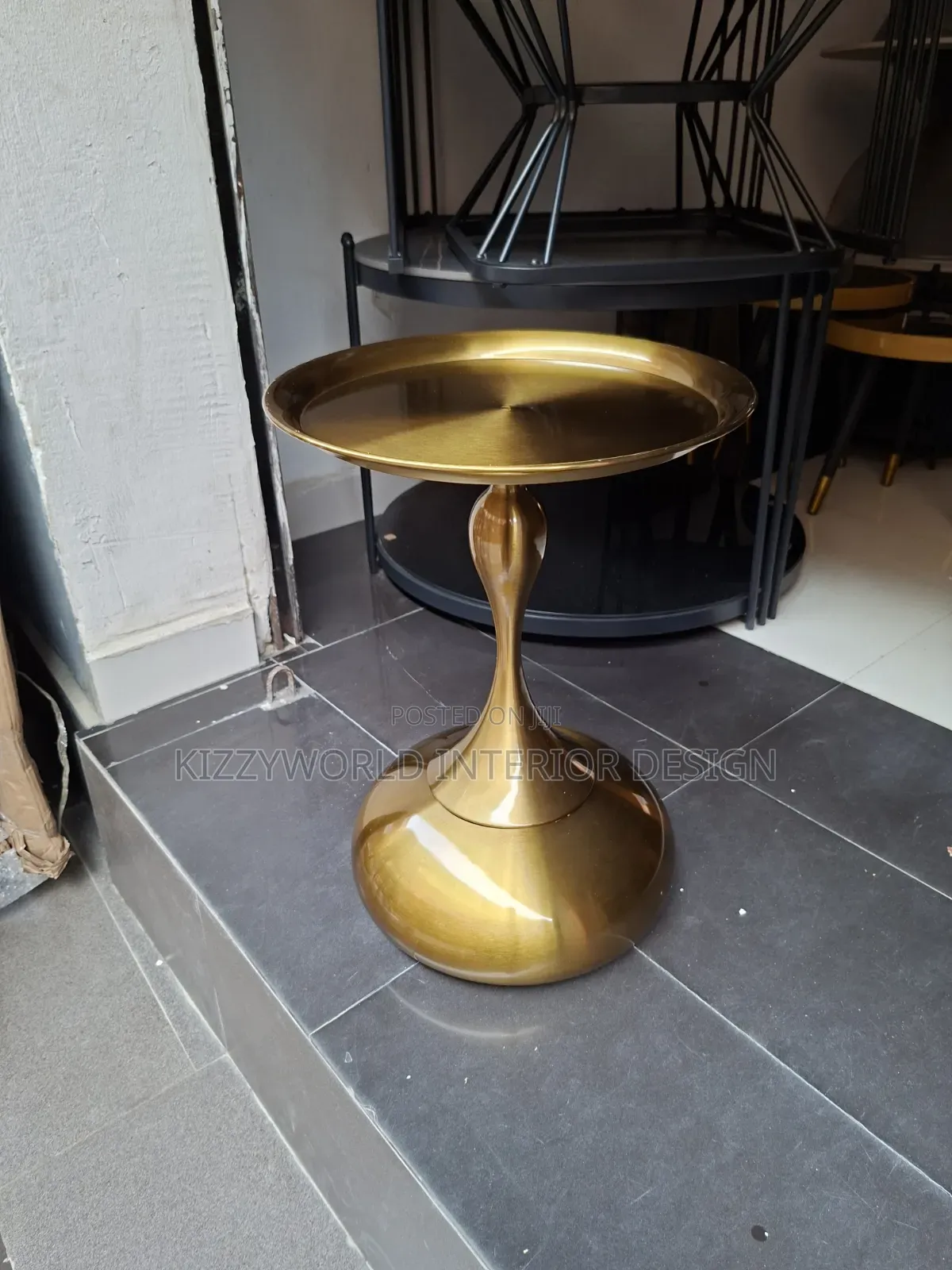Golden Side Stool