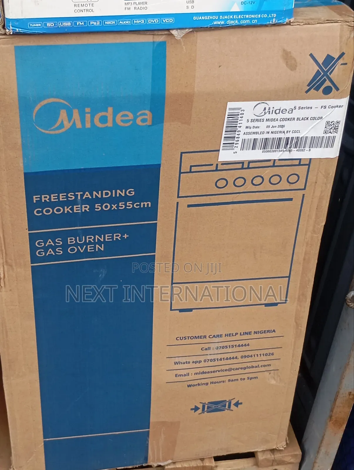 Midea Gas Cooker 50X55 With Oven