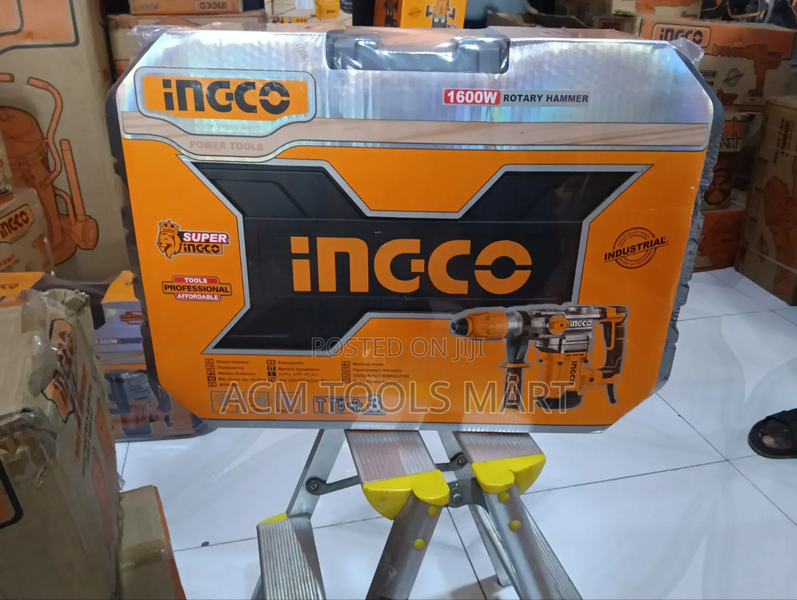 INGCO 1600W Rotary Hammer 40mm SDS Max – RH