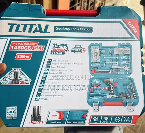 TOTAL 148-Piece Tools Set.