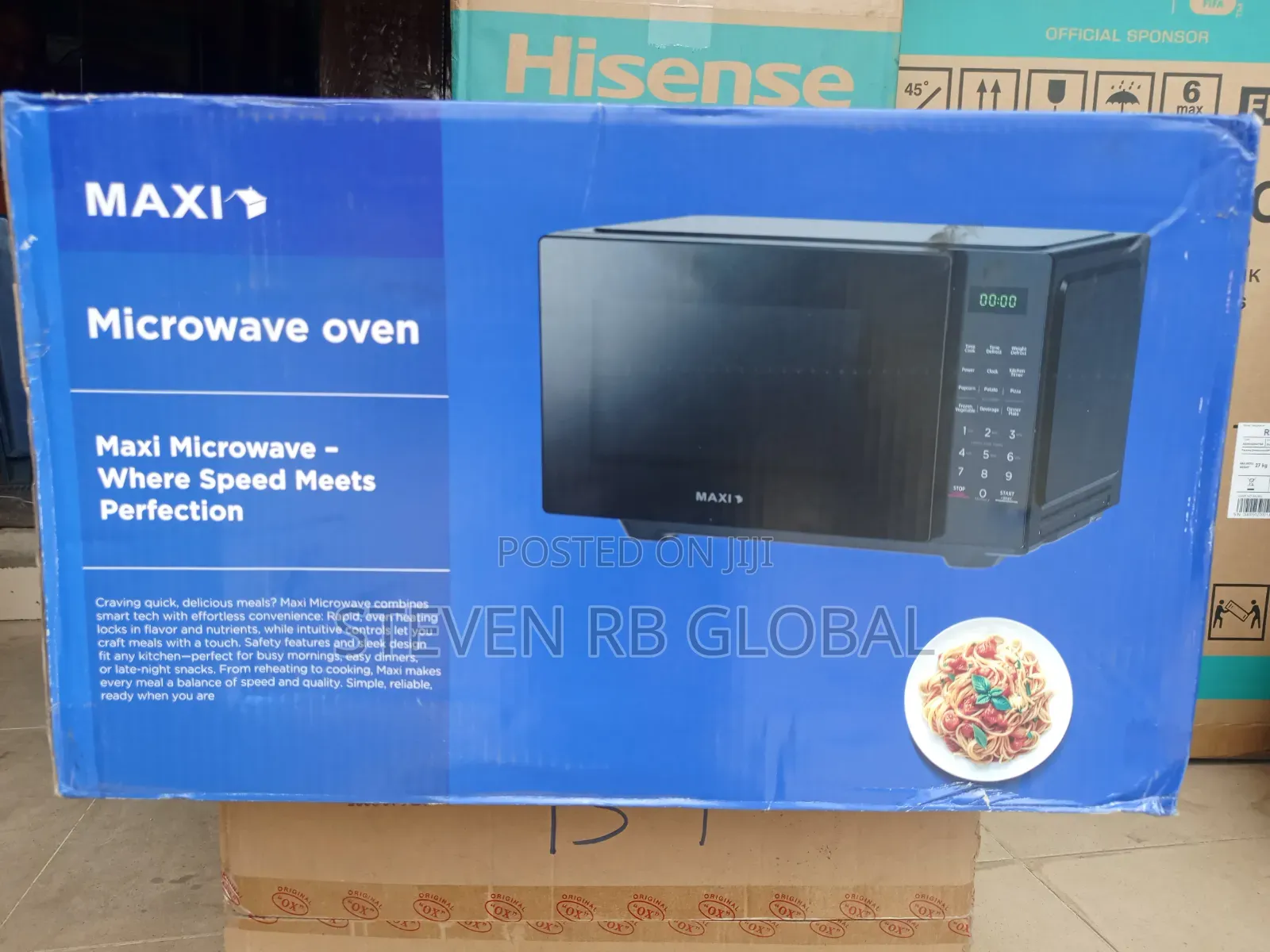 Maxi 30L Digital Microwave Oven 900W | 302km-D (Black)