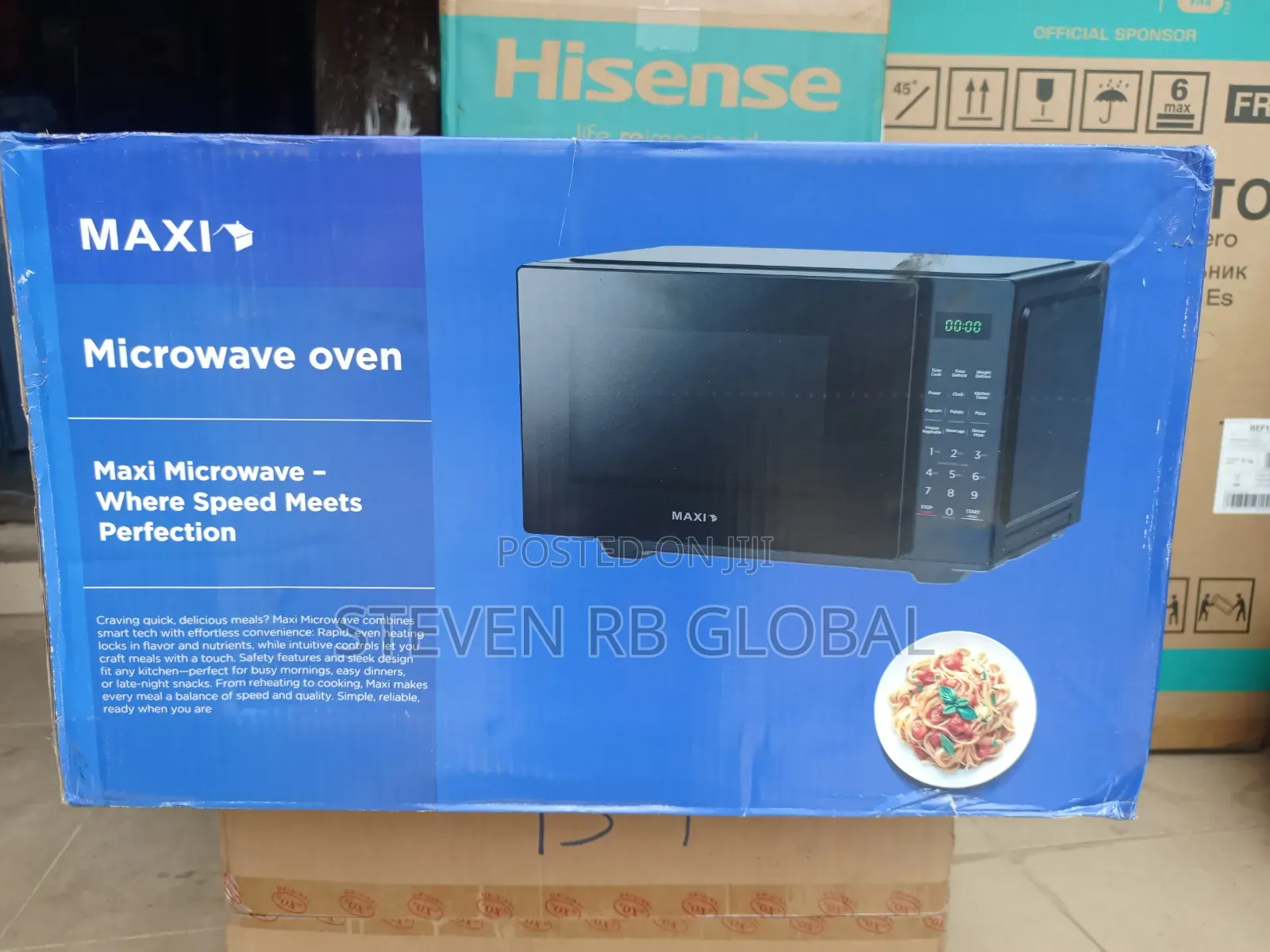 Maxi 30L Digital Microwave Oven 900W | 302km-D (Black)