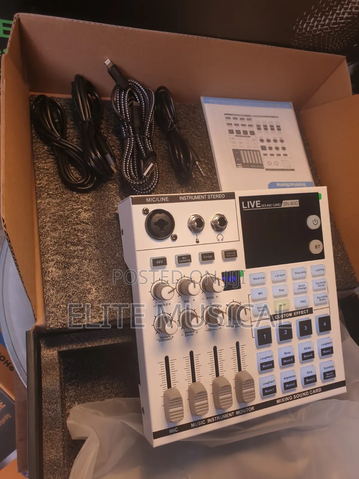 Professional 
Sn-800 Podcast Mixer Live Sound Card