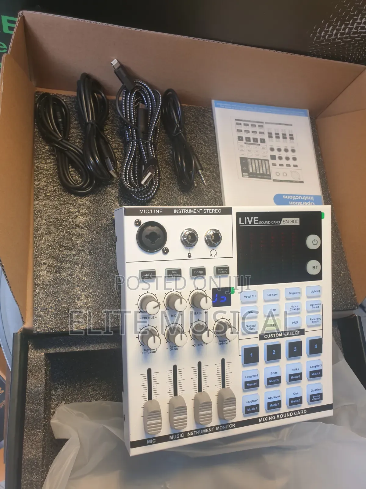 Professional 
Sn-800 Podcast Mixer Live Sound Card