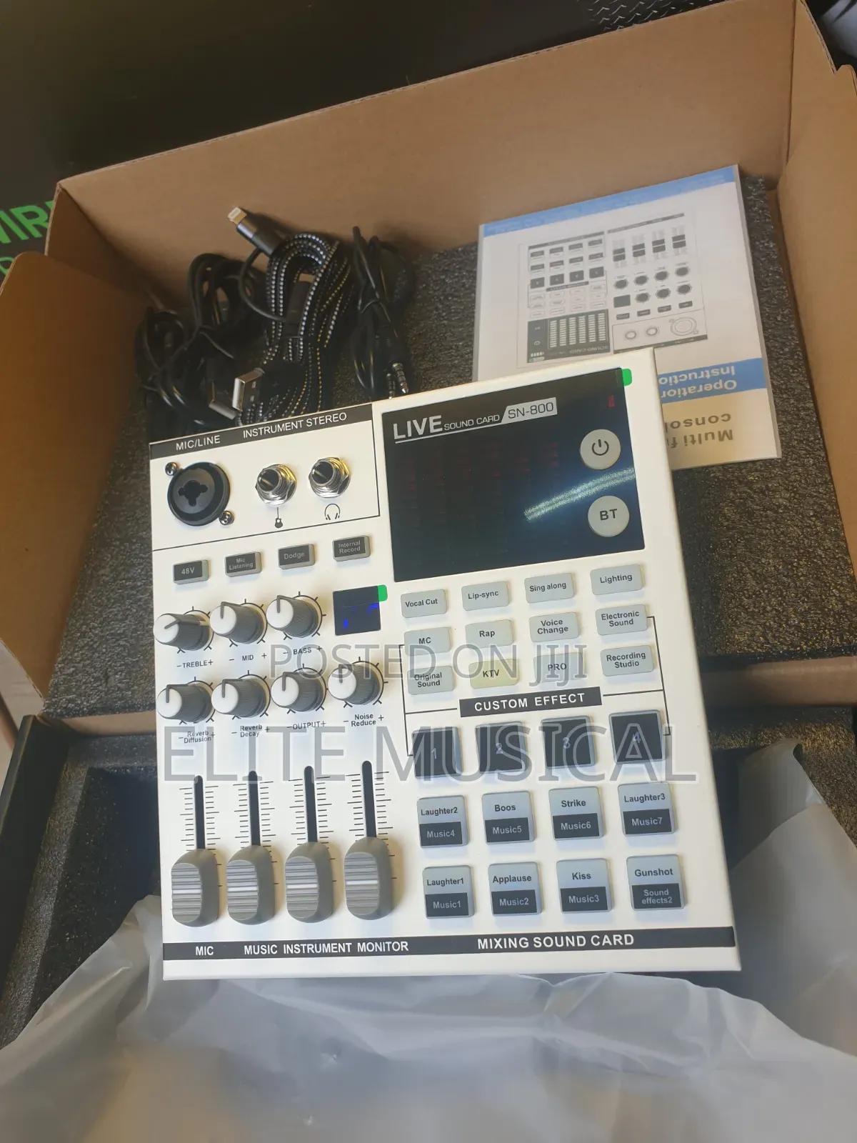 Professional 
Sn-800 Podcast Mixer Live Sound Card