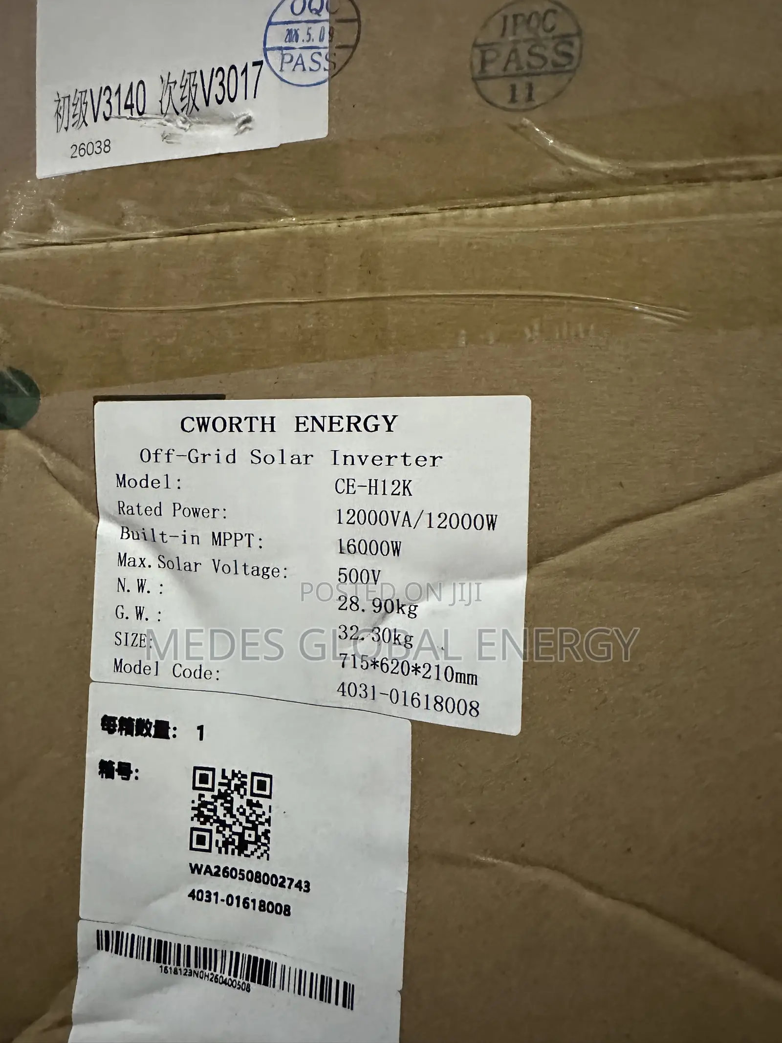 12kva 48v Cworth Energy Hybrid Solar Inverter