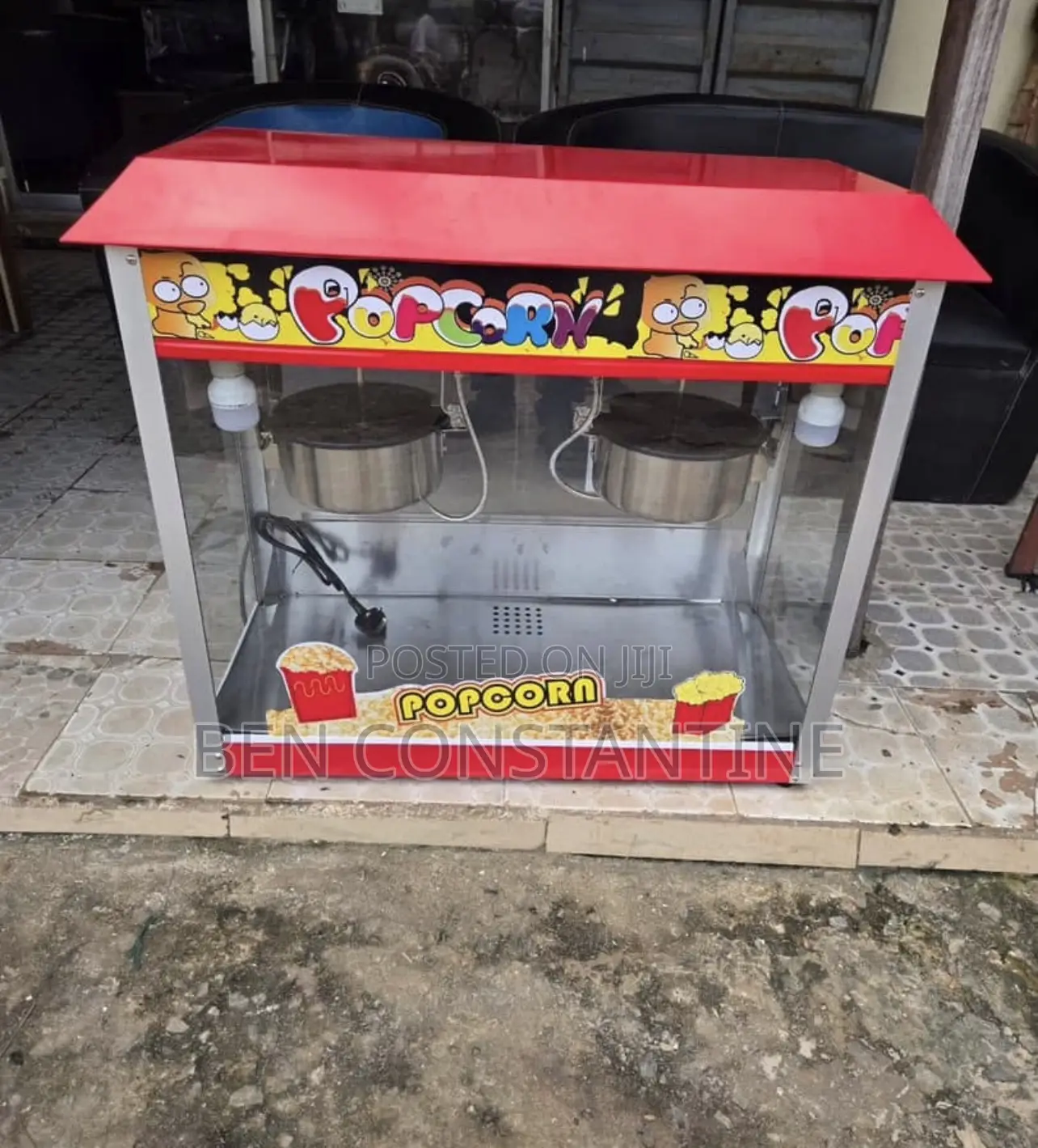 Double Pot Pop Corn Machine