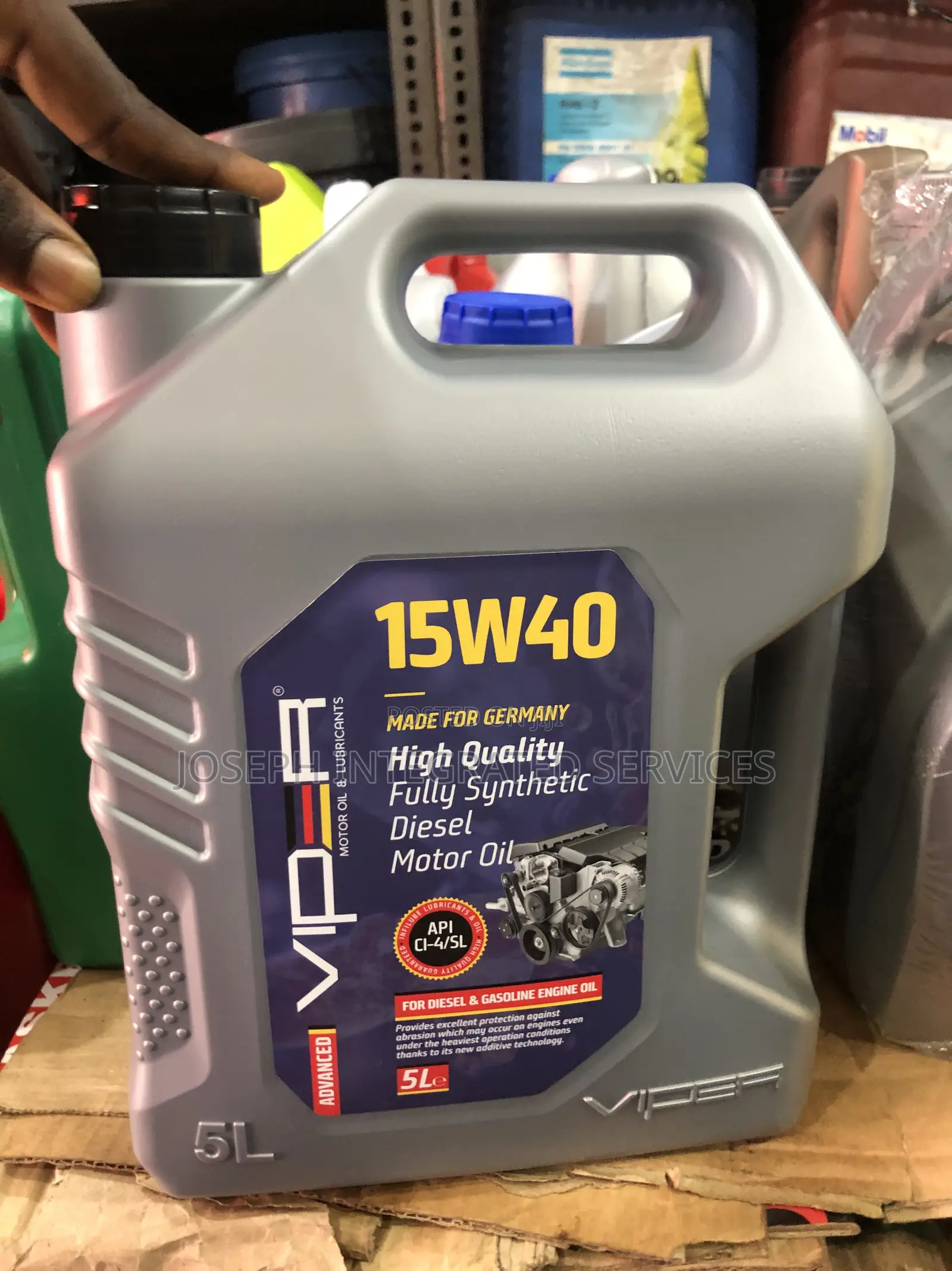 Viper 15W40 High-Quality Fully Synthetic Diesel Motor Oil.