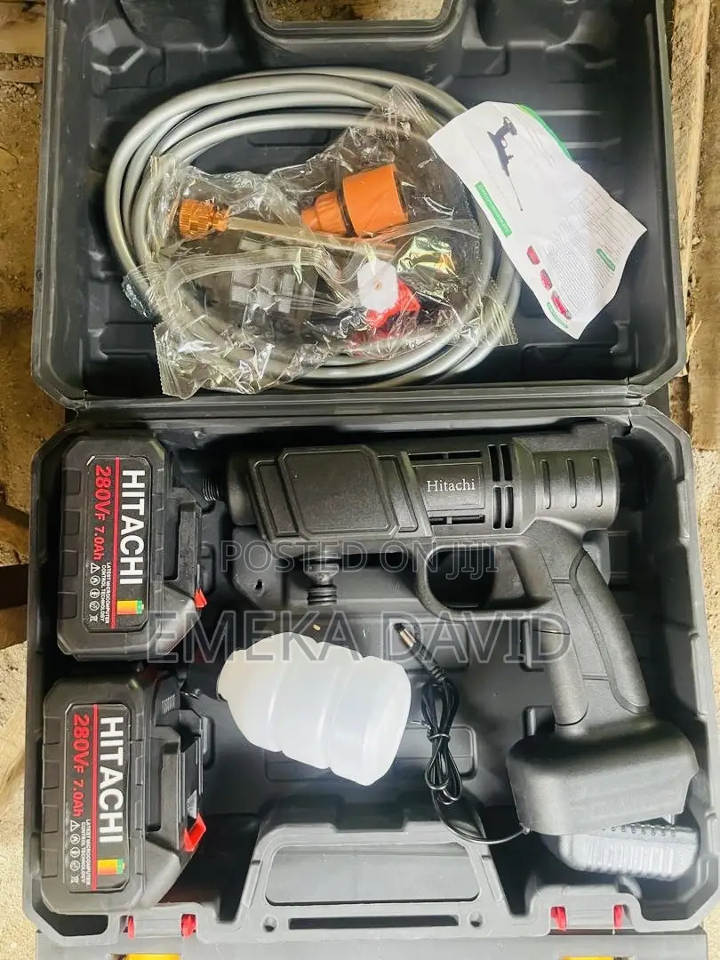 Hitachi Branded Cordless Pressure Washer.