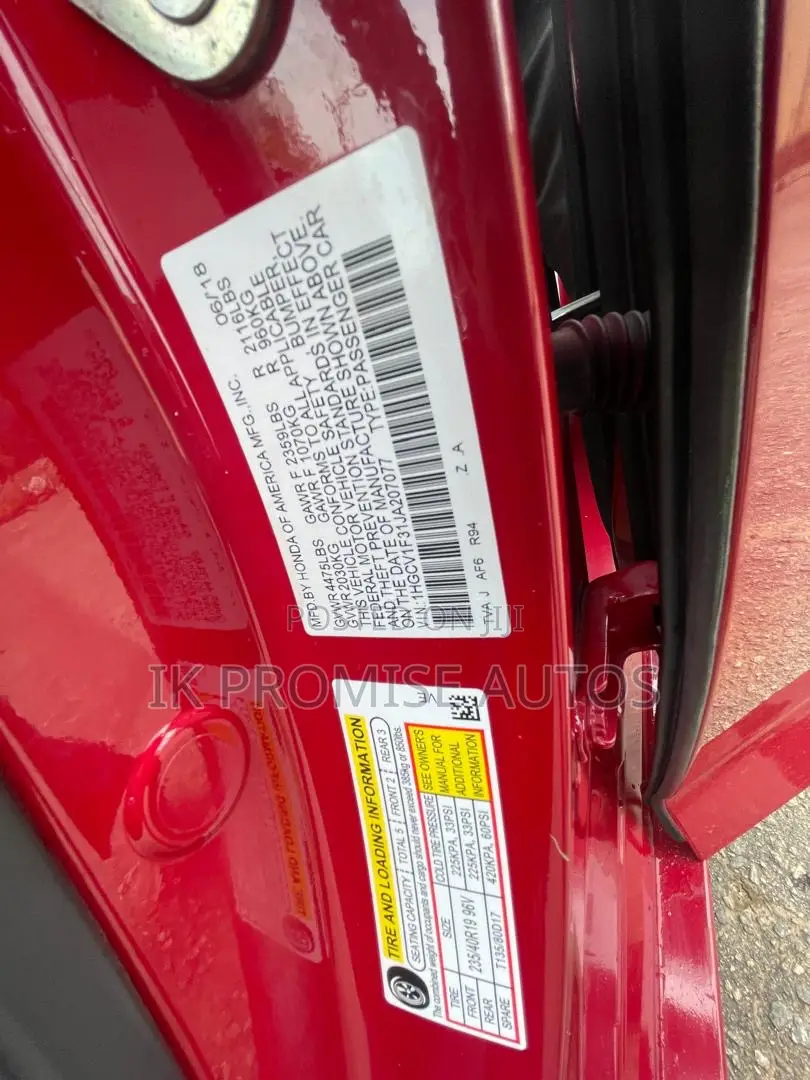 Honda Accord 2016 Red