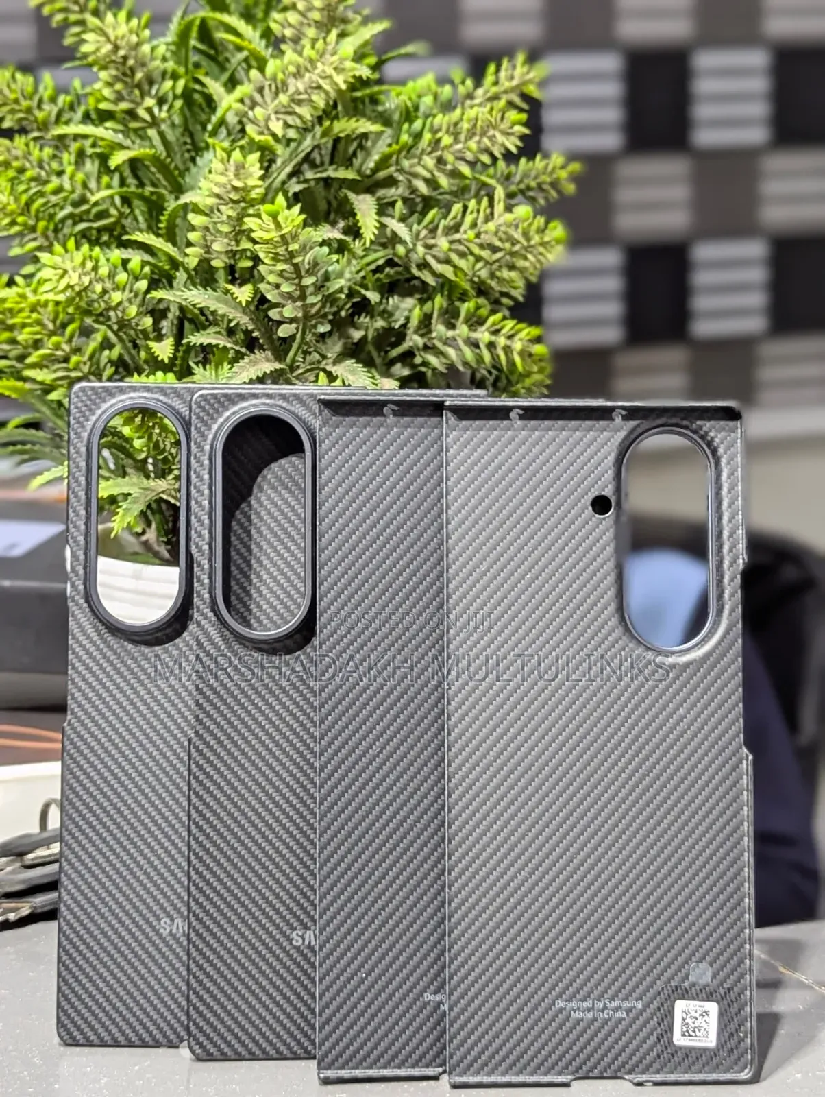 New No Carton Original Carbon Case for Samsung Fold 7 8 Ultra+AR Guard