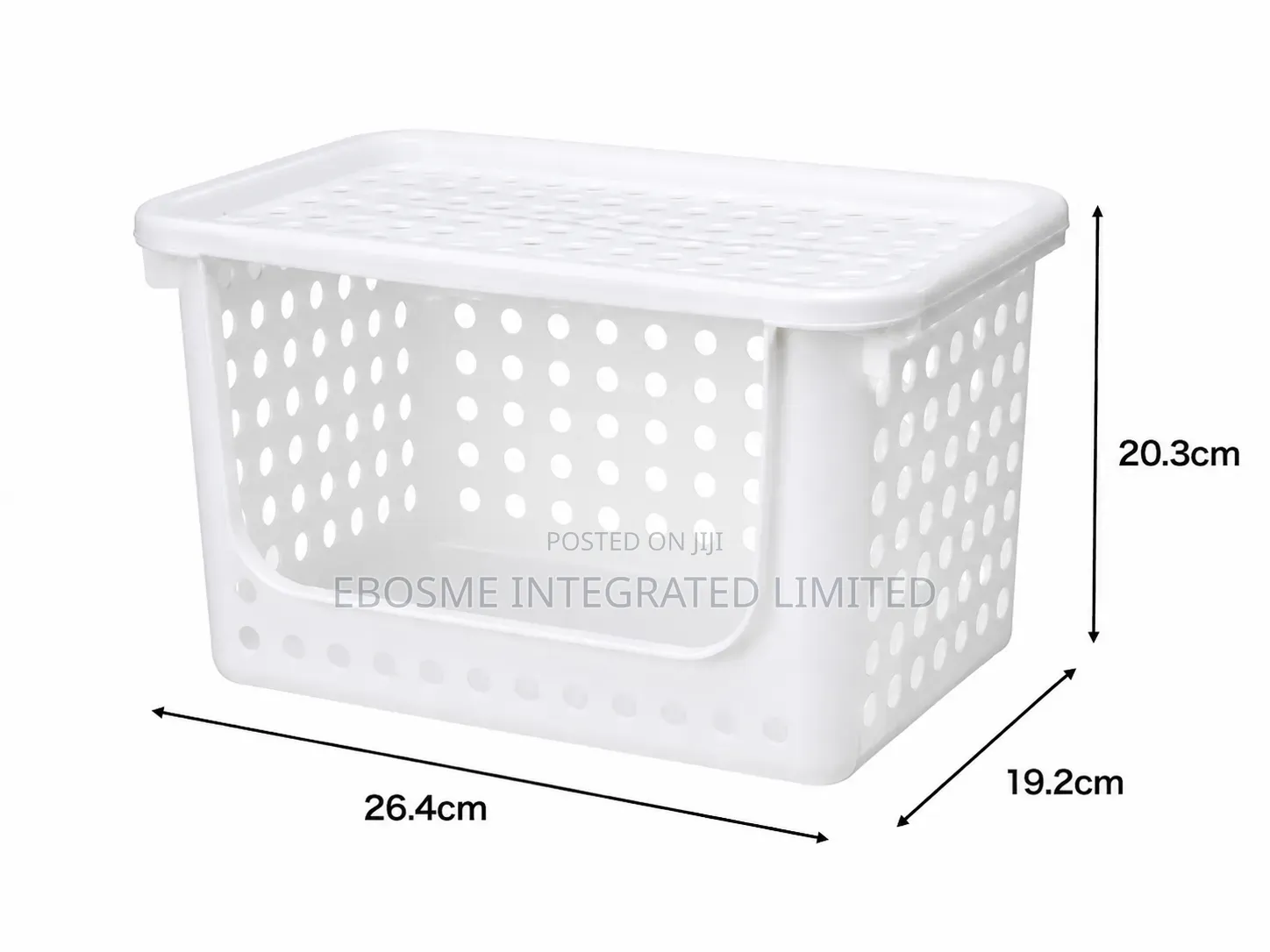 Stackable Ventilated Vegetable Storage Basket With Lid 7.5L