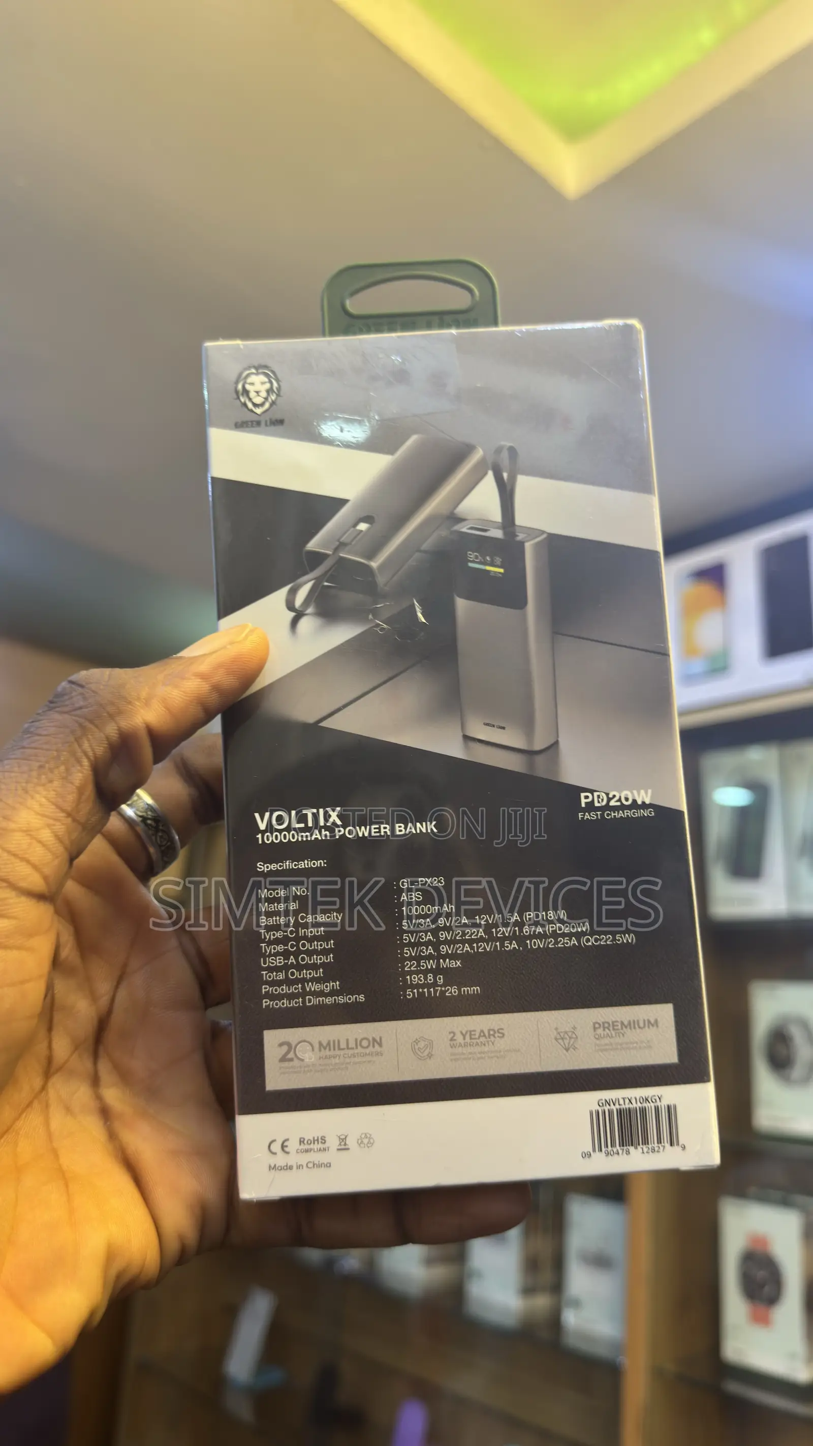Green Lion Voltix 10000mAh Power Bank