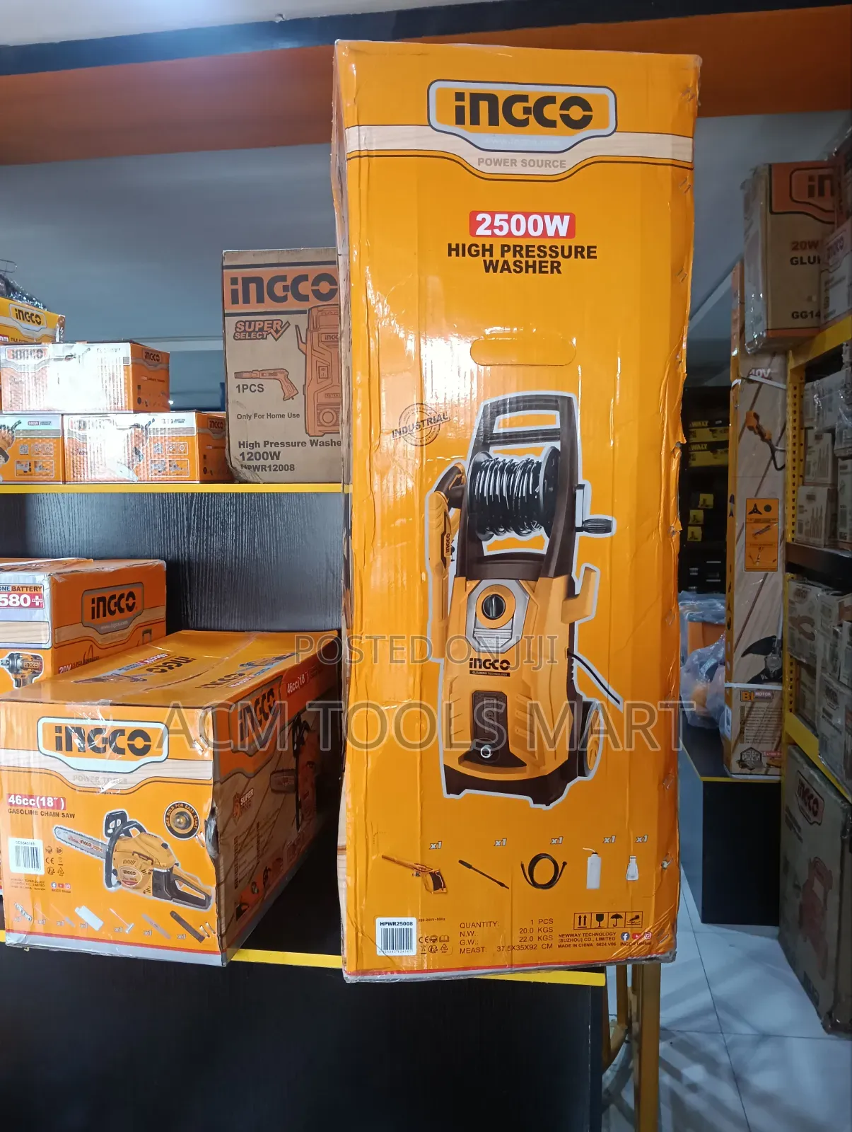 INGCO 2500W High Pressure Washer 160 Bar – HPWR25008