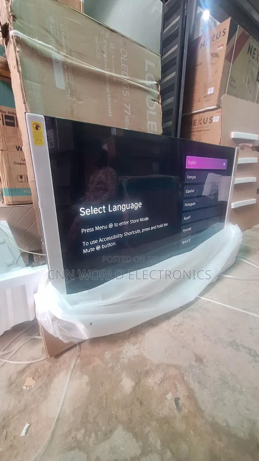 New Hisense 85"Inch Qled Smart TV Flameless Netflix Youtube Bluetooth