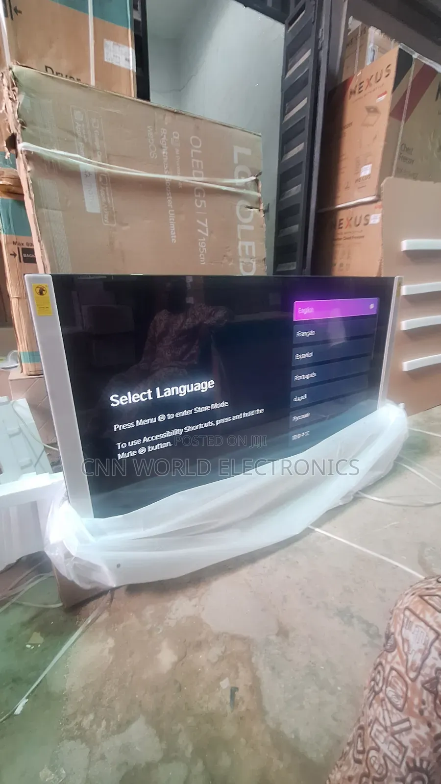 New Hisense 85"Inch Qled Smart TV Flameless Netflix Youtube Bluetooth