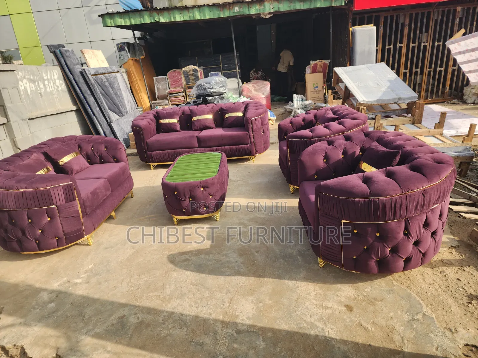 Complete Set of Sitting Room Sofa Chairs.