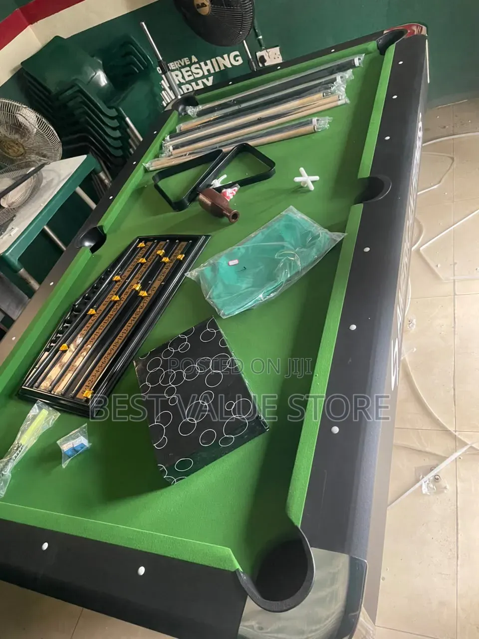 7ft Foreign Snooker Board Game With Double Accessories