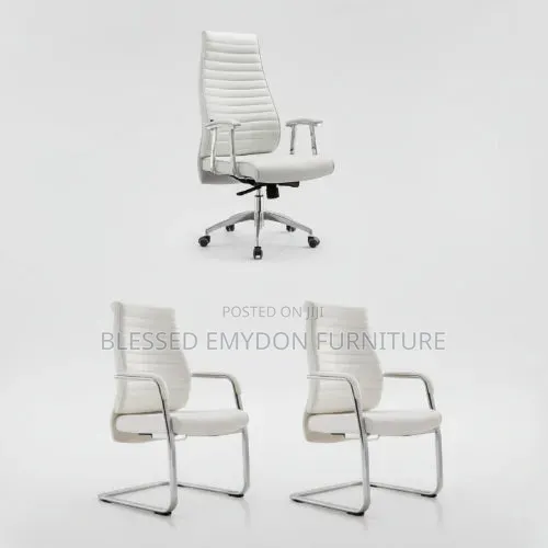 1.6 Meter Glass Office Desk + Chairs