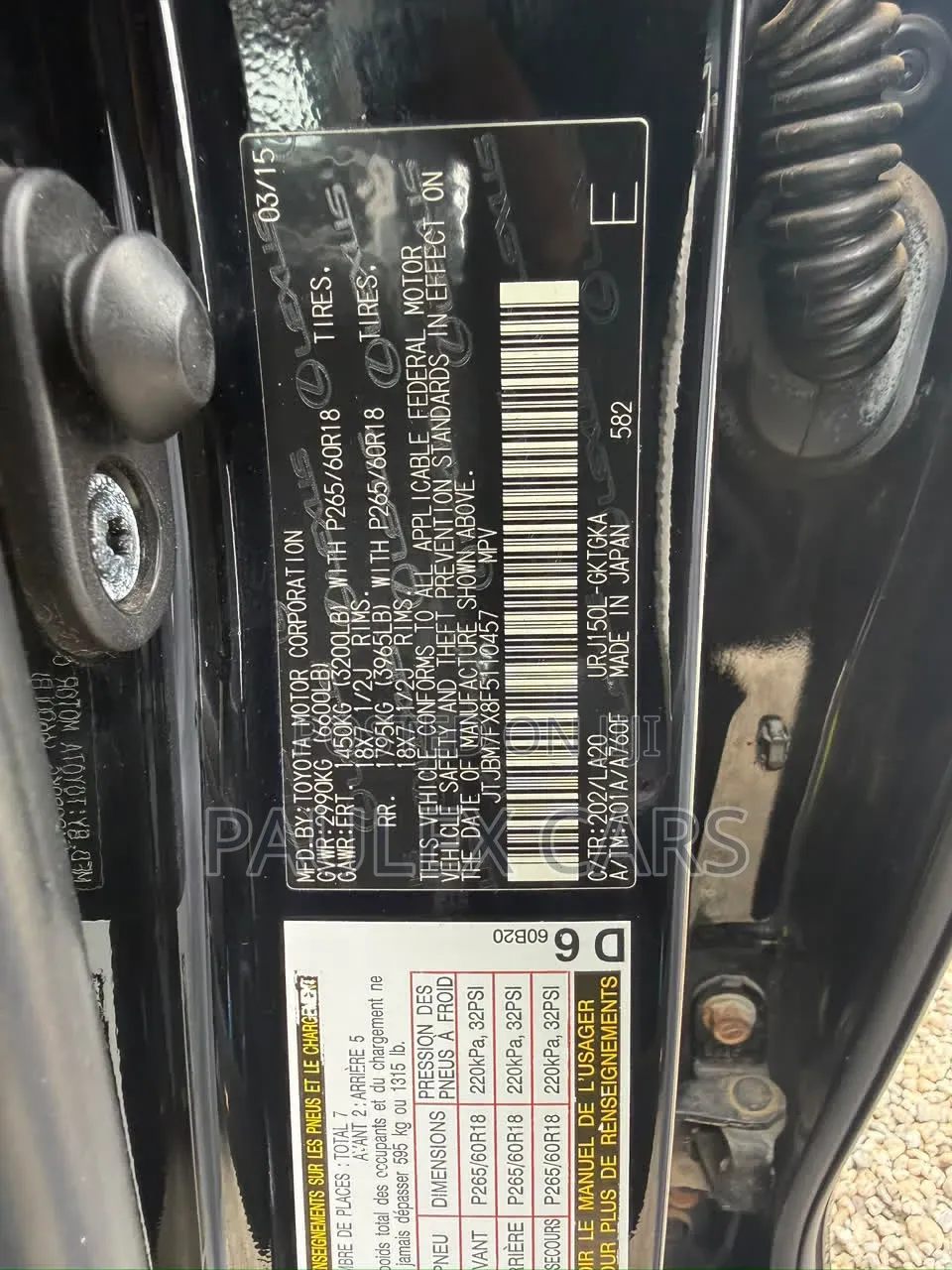 Lexus GX 460 Luxury 2015 Black