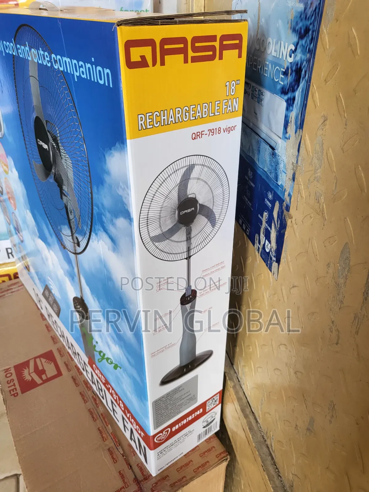 Qasa Rechargeable Fan QRF7918 Virgo