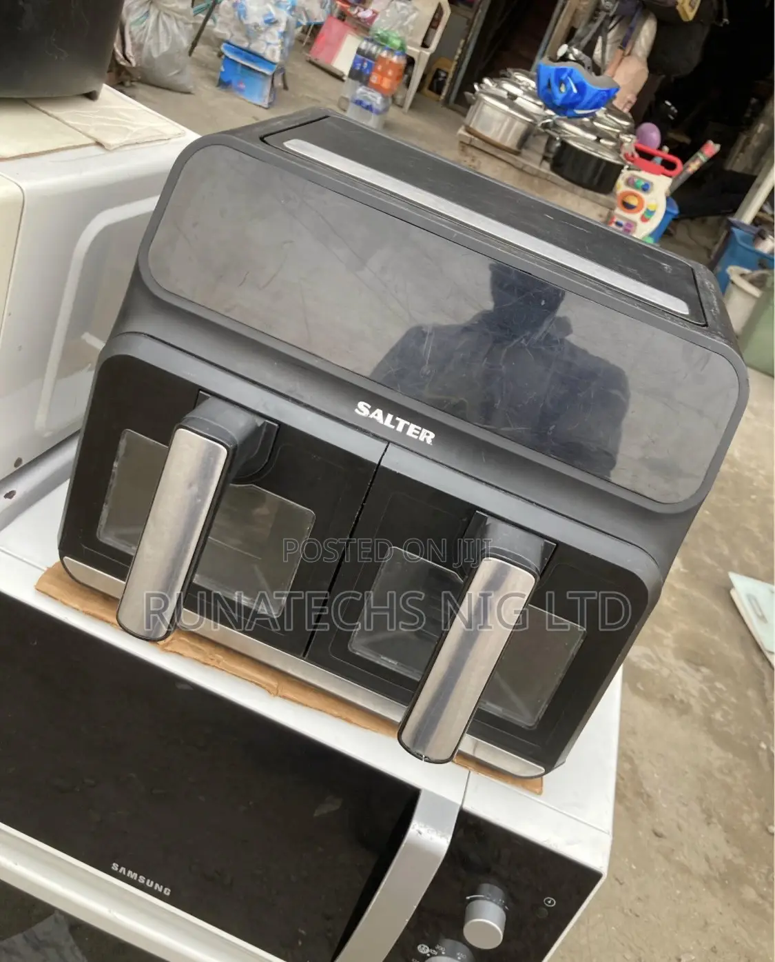 German Double Compartment Smart Air Fryer With Dehydrator