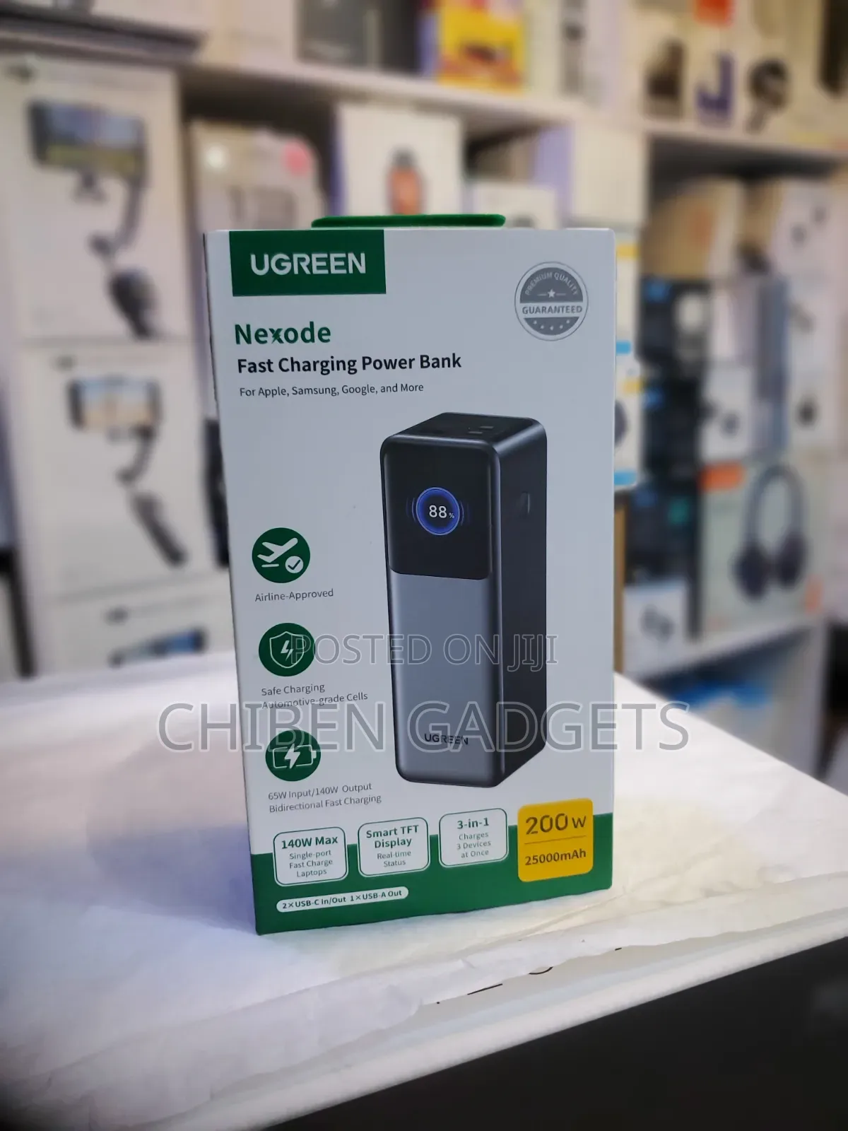 UGREEN Nexode 25000mAh 200W PD 3-Port Power Bank