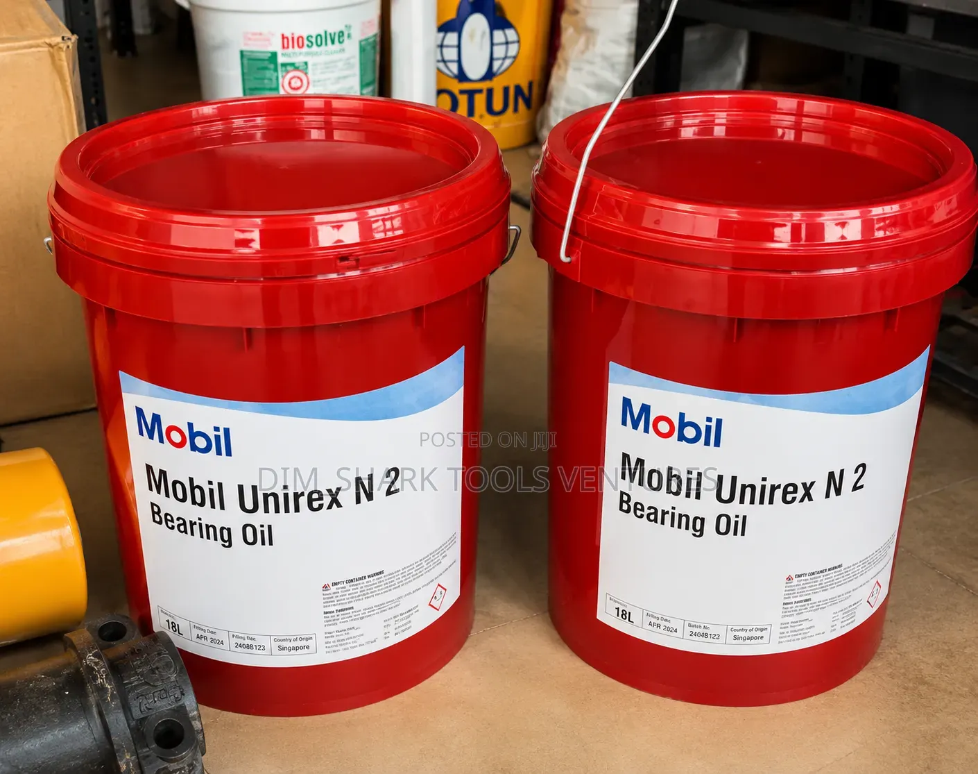 18-Liter Pail of Mobil Unirex N2 Lithium Complex Grease