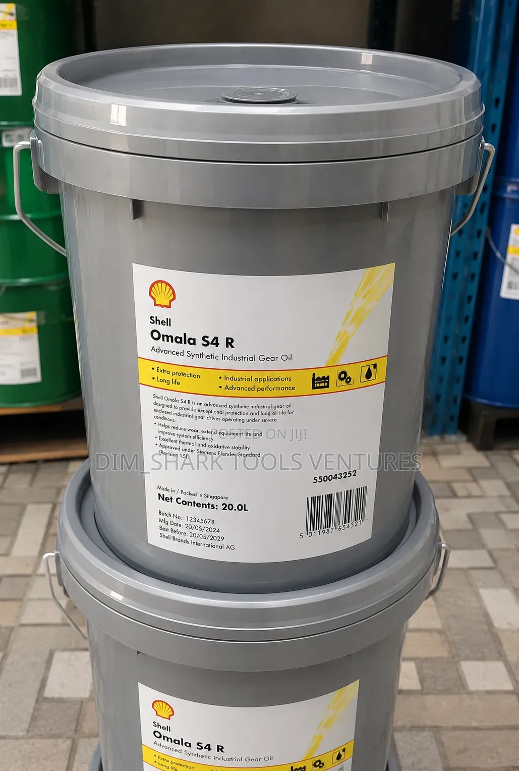 Shell Omala S4 R an Advanced Synthetic Industrial Gear Oil (20-Liter)
