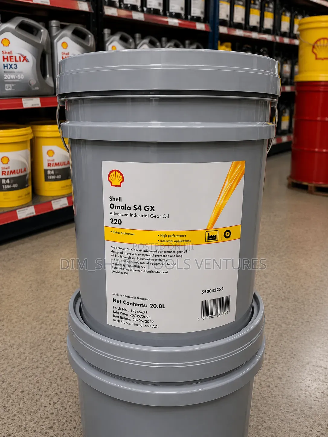 Shell Omala S4 GX 220 (20-Litre)