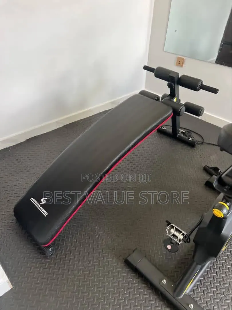American Fitness Situp Bench With Rope Big Size
