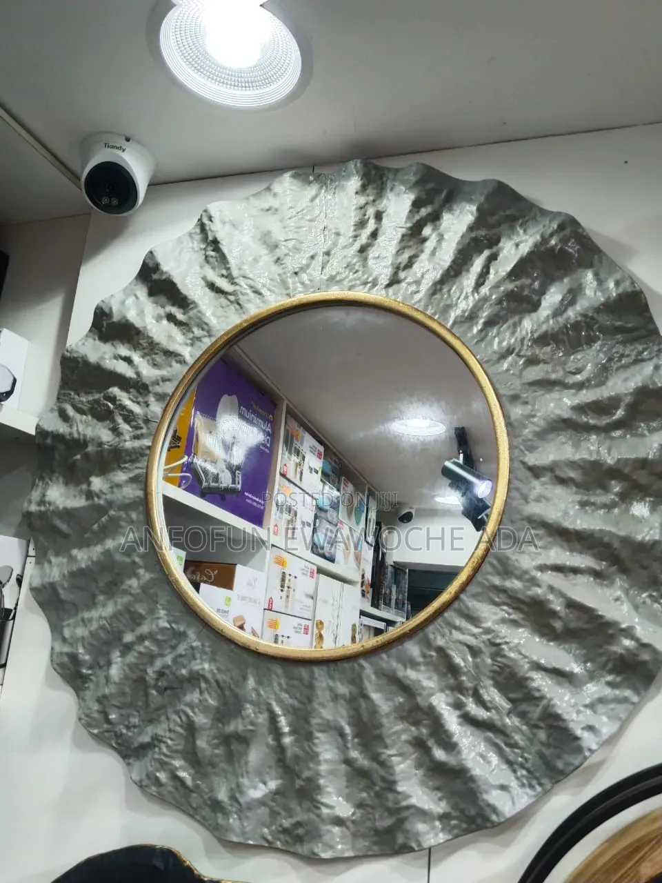 92cm Metal Frame Wall/Console Mirror