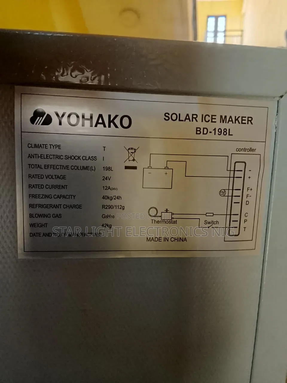 198 Liter Upright Freezer Yohako